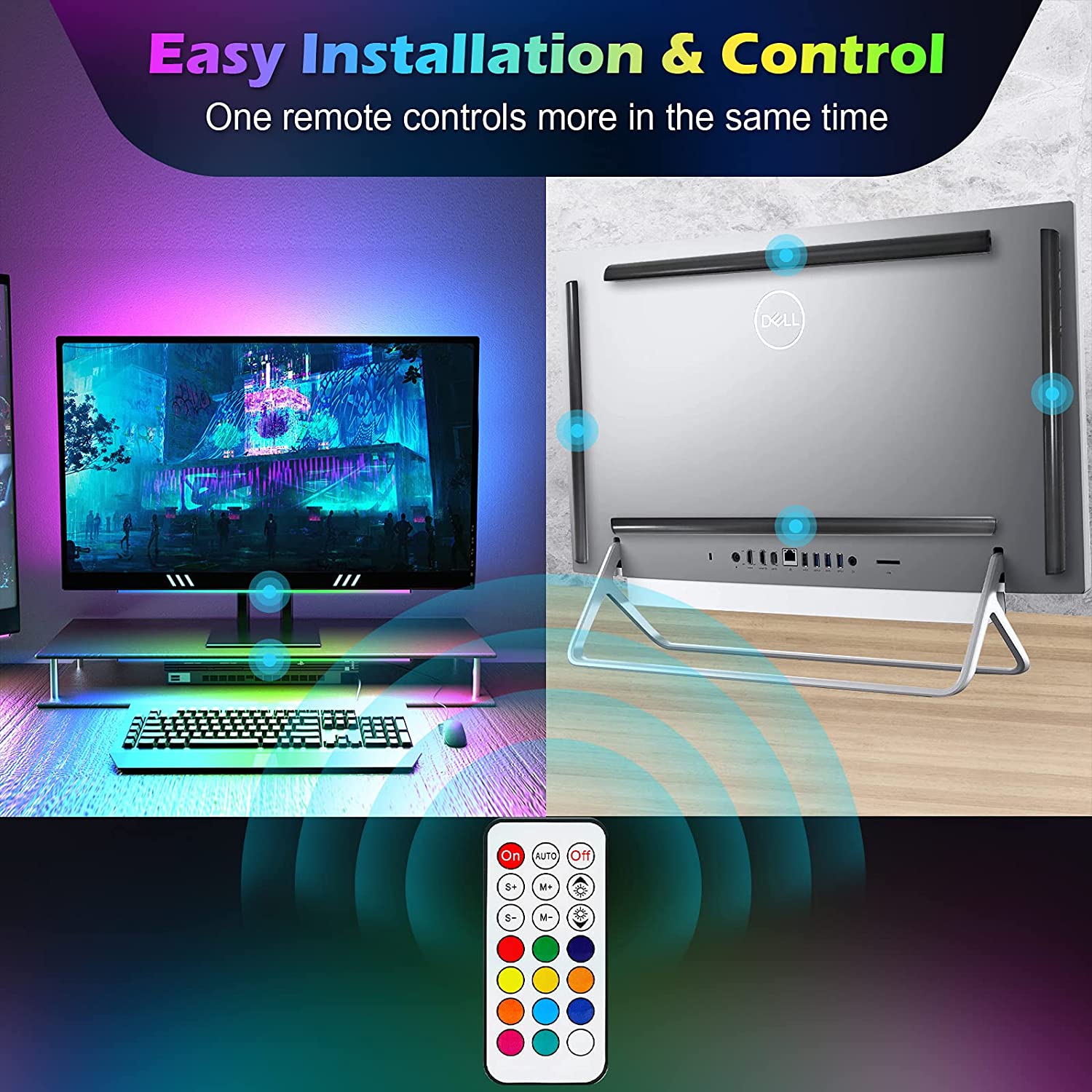 Barra de luz para debajo del M - Desk Room Setup reseña y precio
